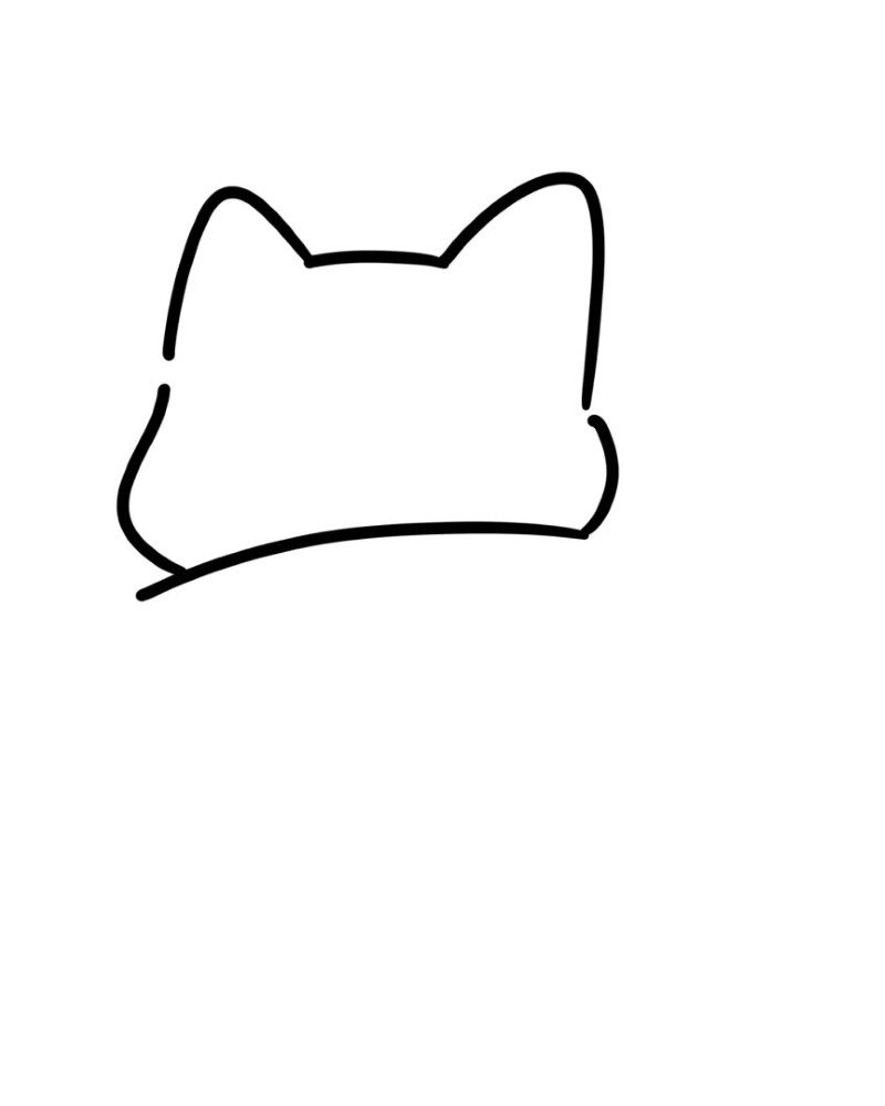 How to draw easy fox 1