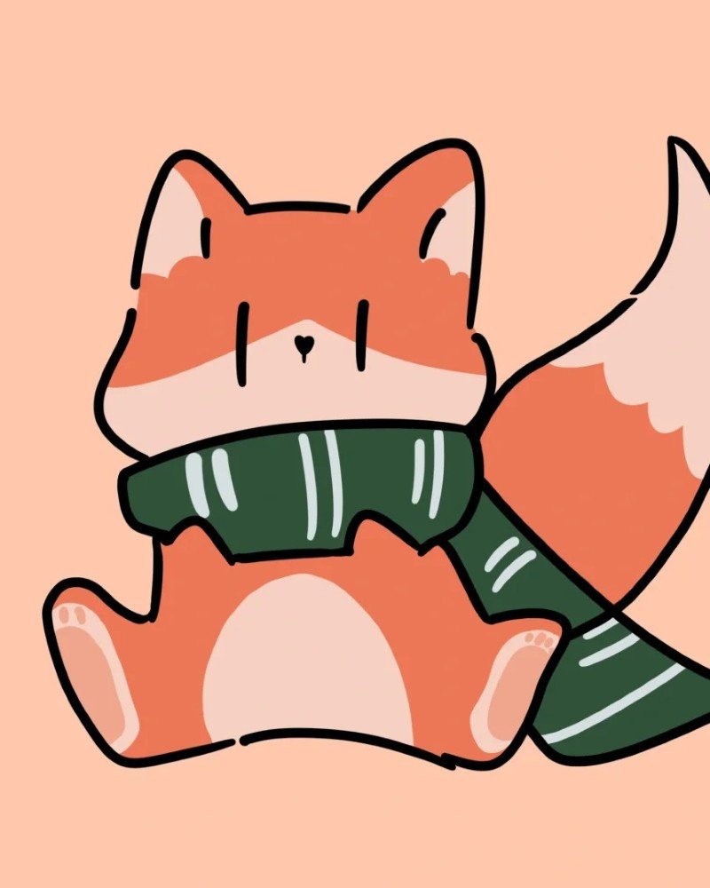 How to draw easy fox