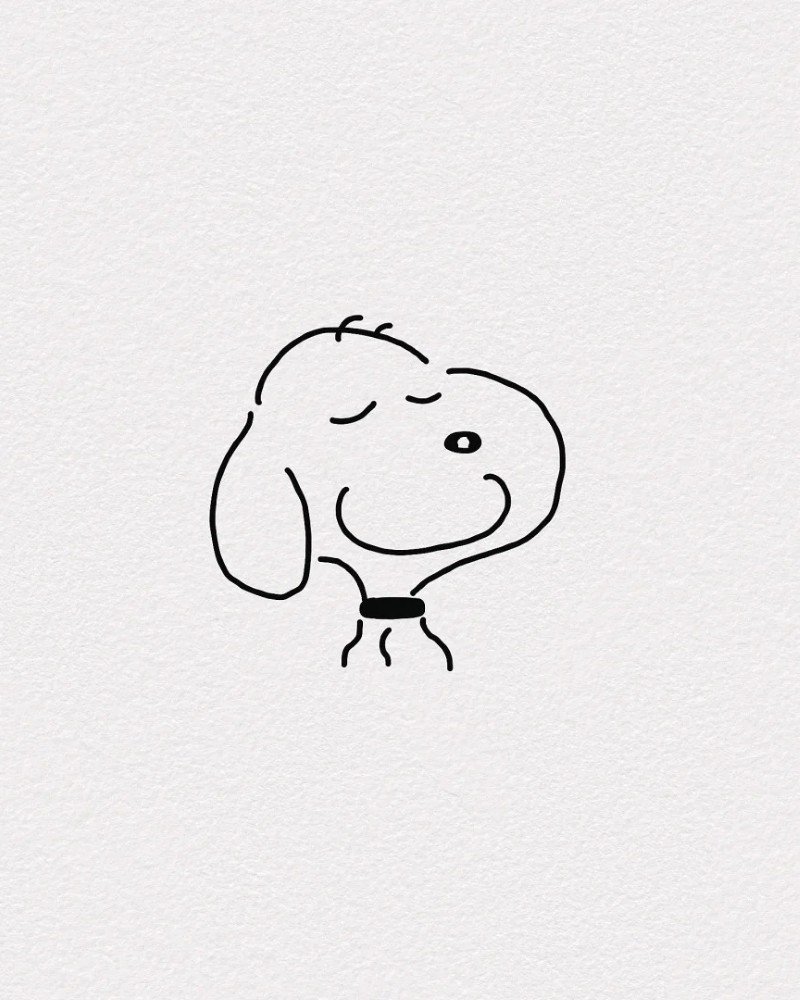 How to draw Snoopy cute 3 