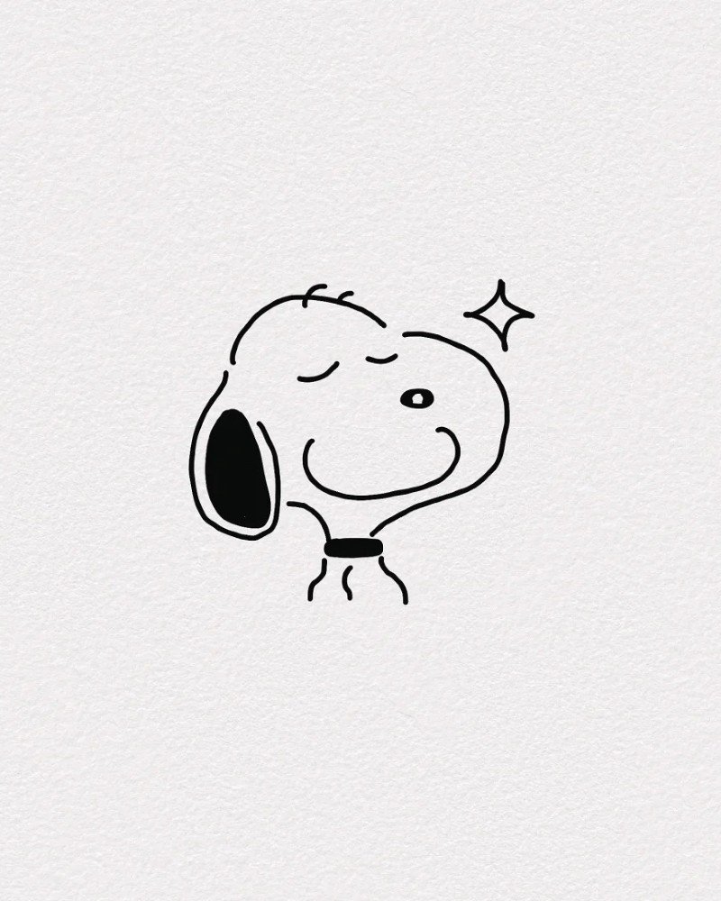 How to draw Snoopy cute