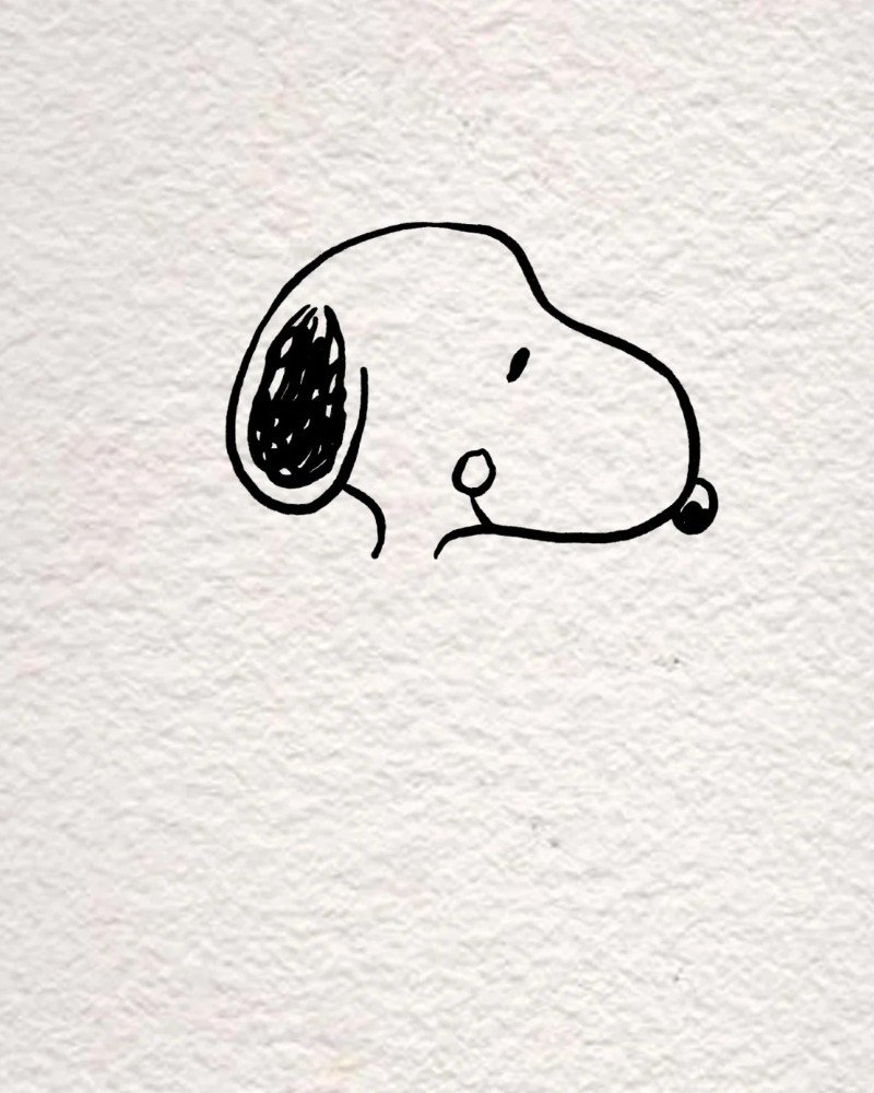 How to draw Snoopy step by step 1