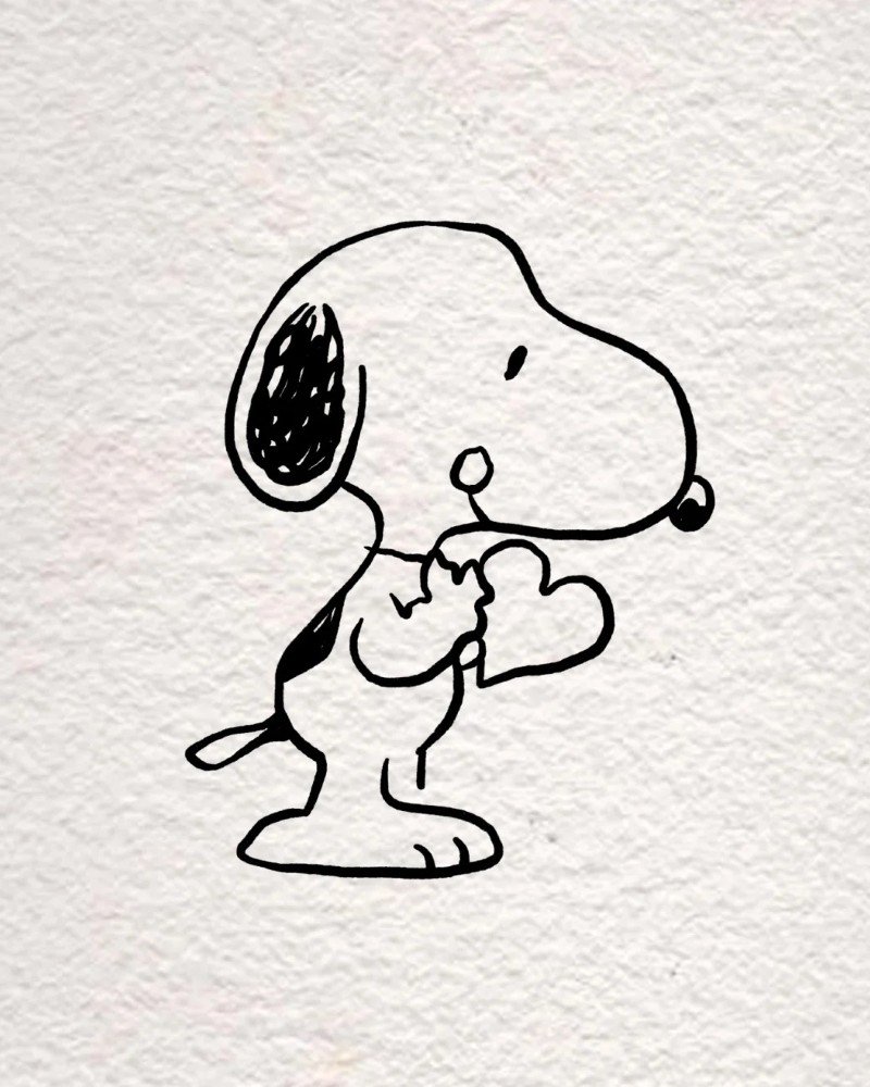 How to draw Snoopy step by step 4
