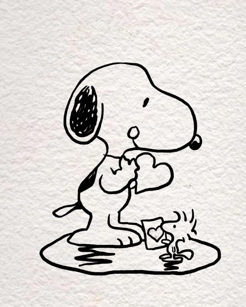 How to draw Snoopy step by step 7