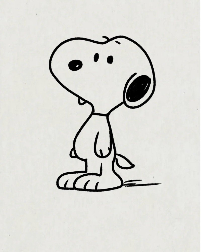 How to draw Snoopy