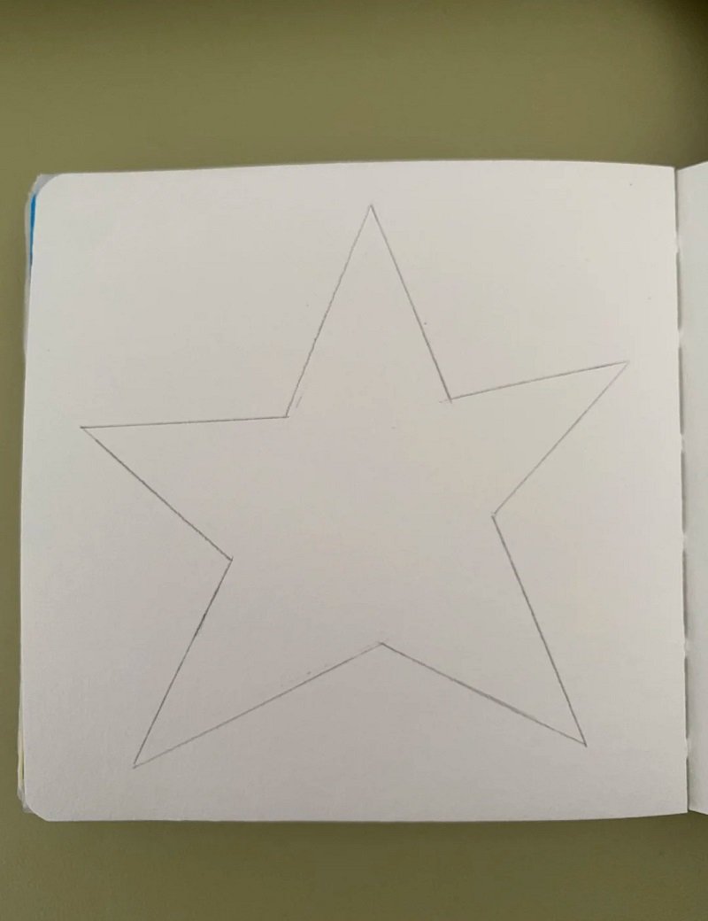 How to draw star easy for kids 1