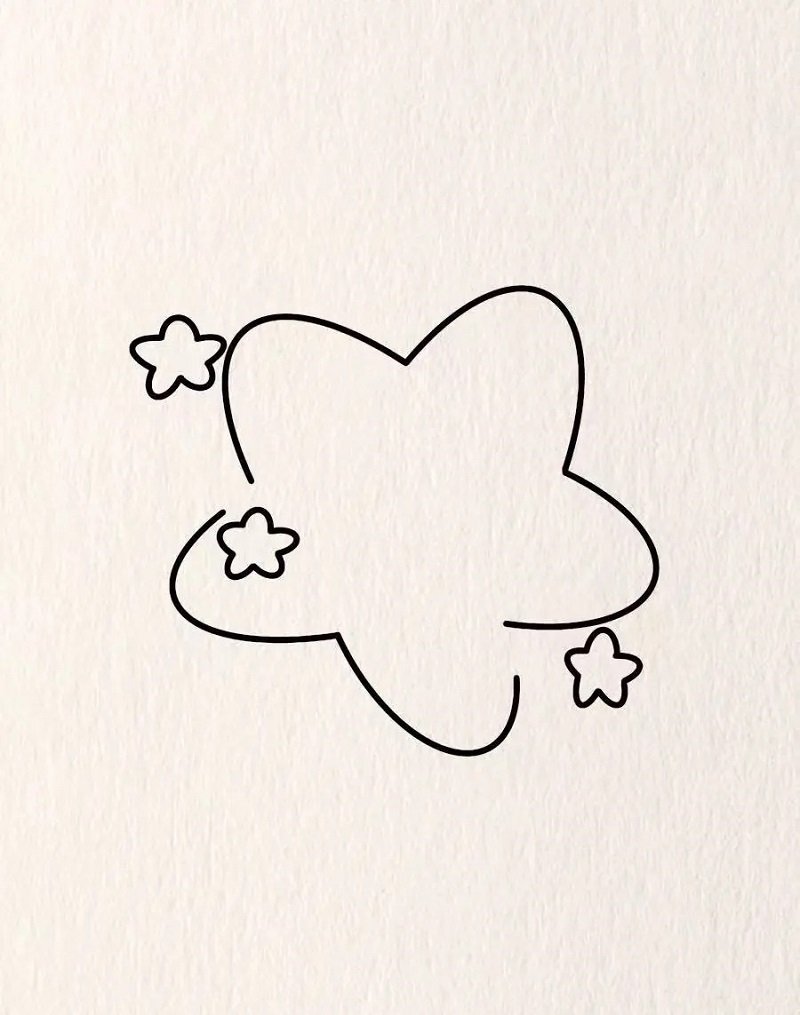 How to draw star for kids 2