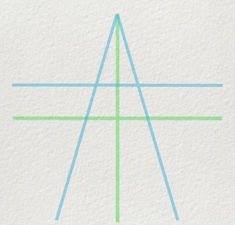 How to draw star step by step 3