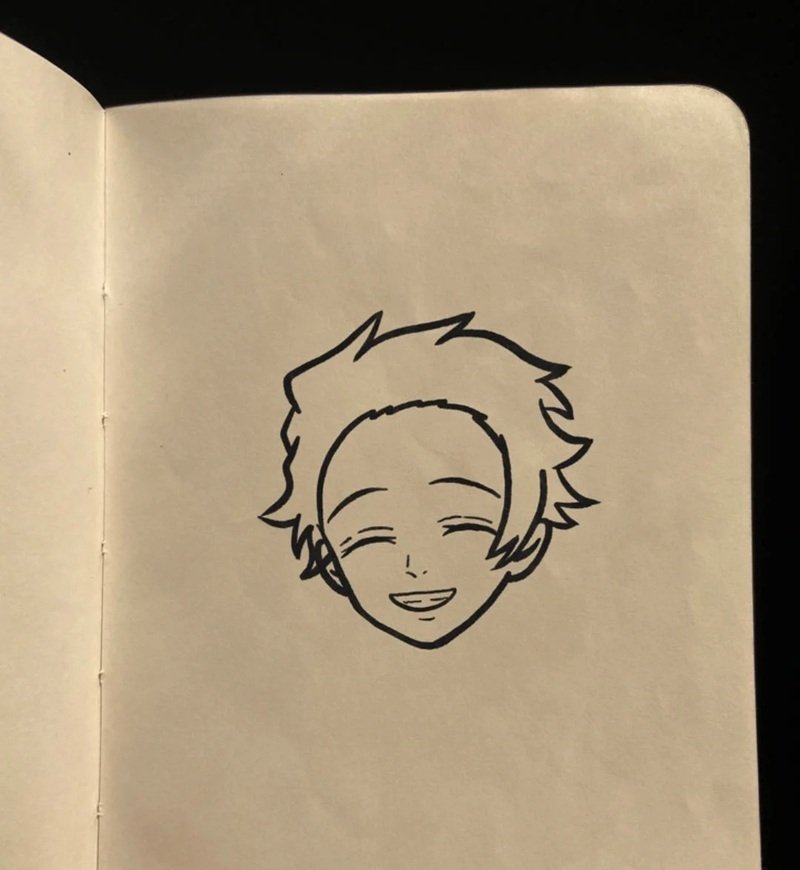 How to draw Tanjiro kamado 3