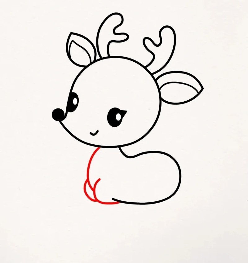 How to draw the Deer beautiful 6