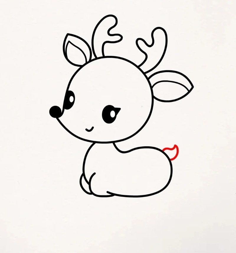 How to draw the Deer beautiful 7