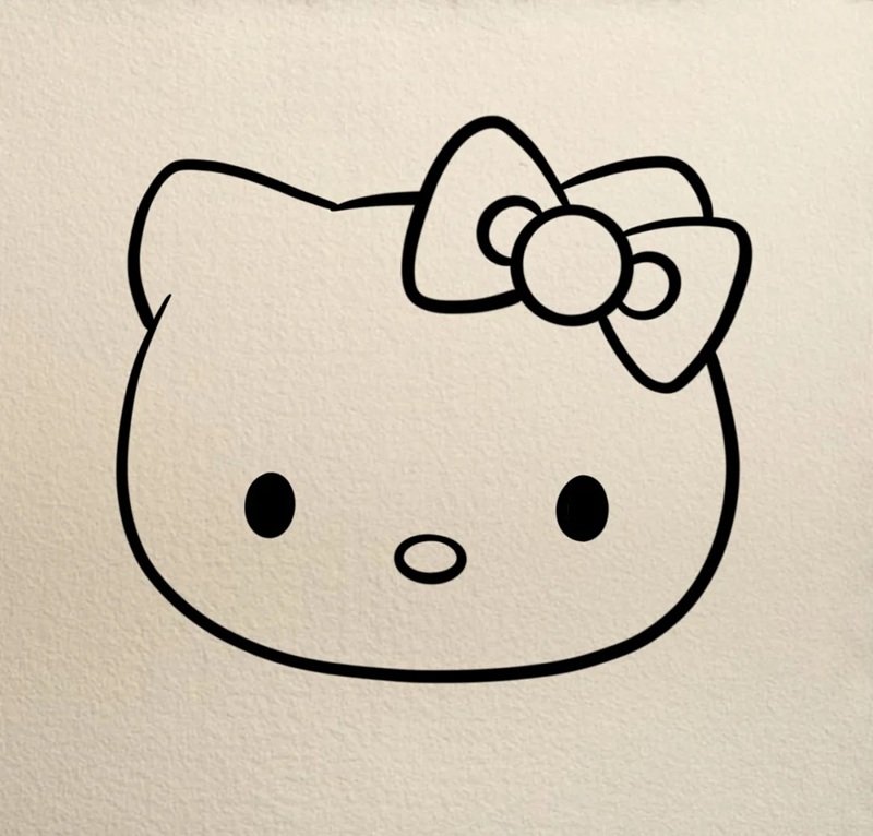 How to draw the hello kitty 3