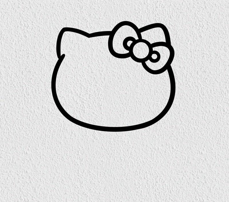 How to draw the hello kitty easy 3