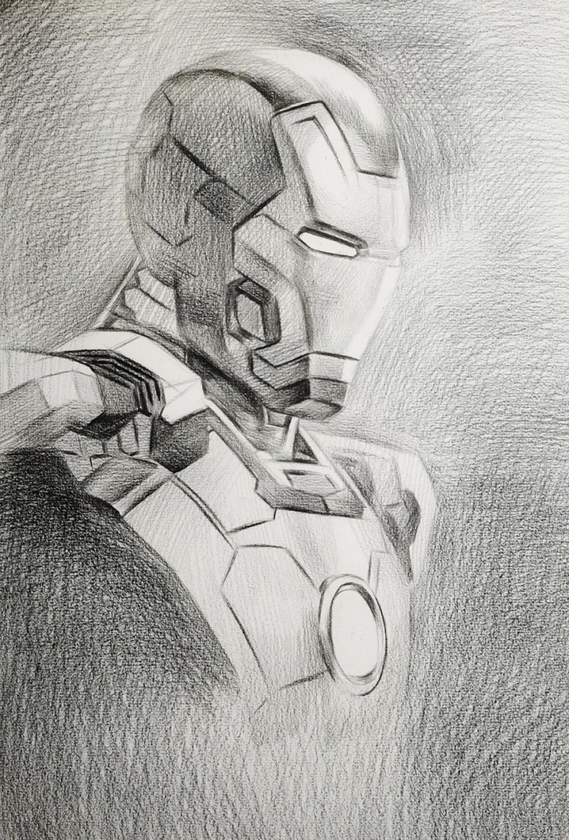 How to draw the iron man 4