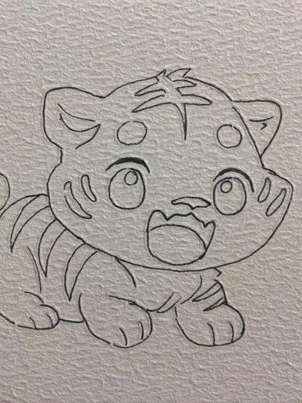 How to draw the tiger 5