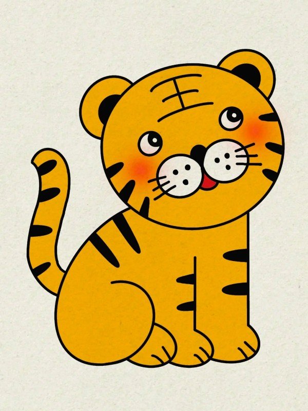 How to draw the tiger beautiful
