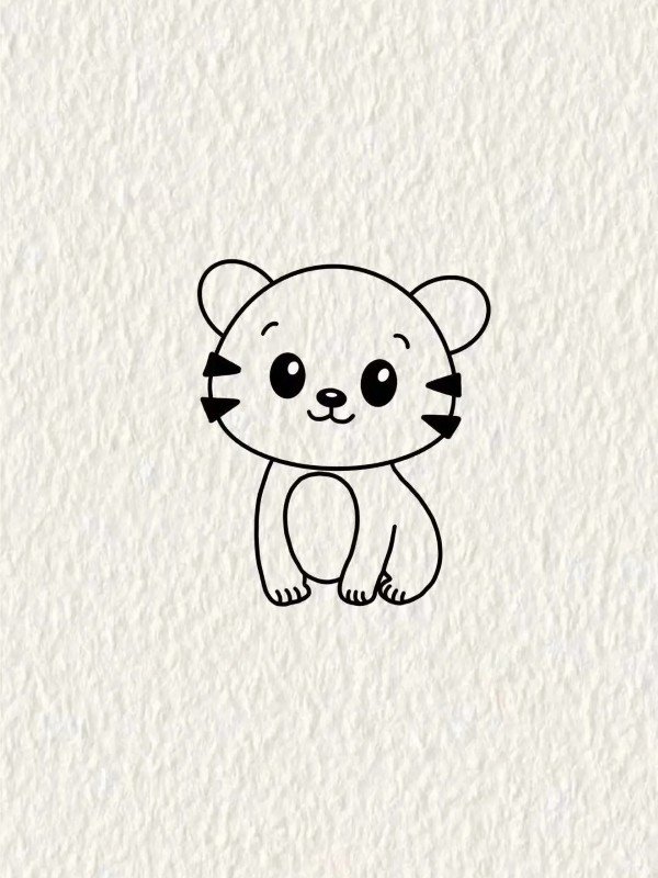 How to draw the tiger easy 5