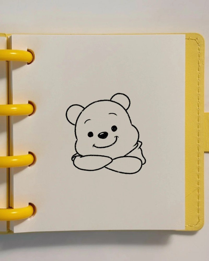 How to draw winnie the pooh bear 4