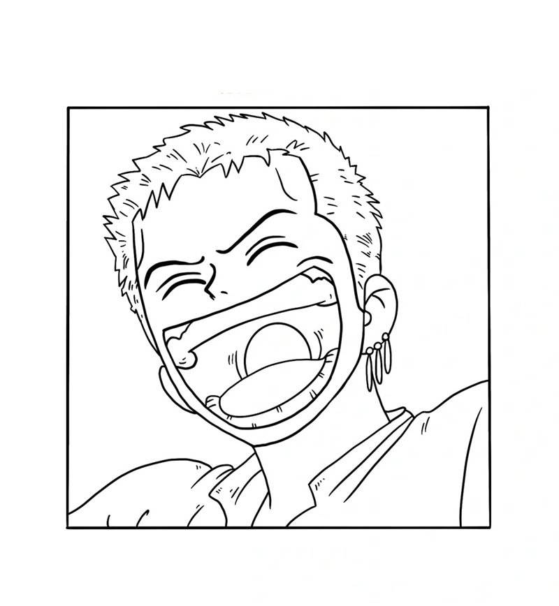 How to draw zoro cute 8