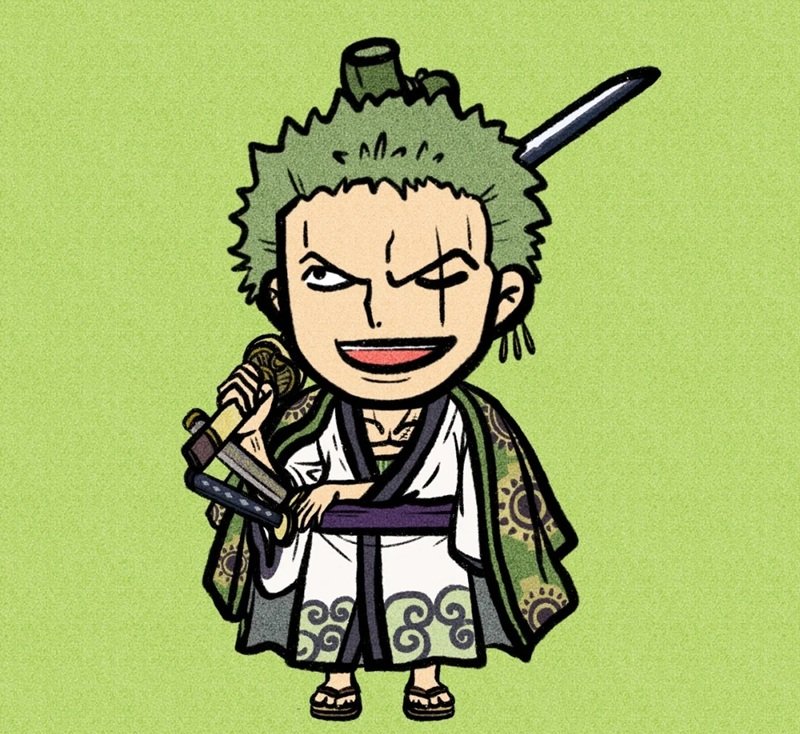 How to draw zoro easy