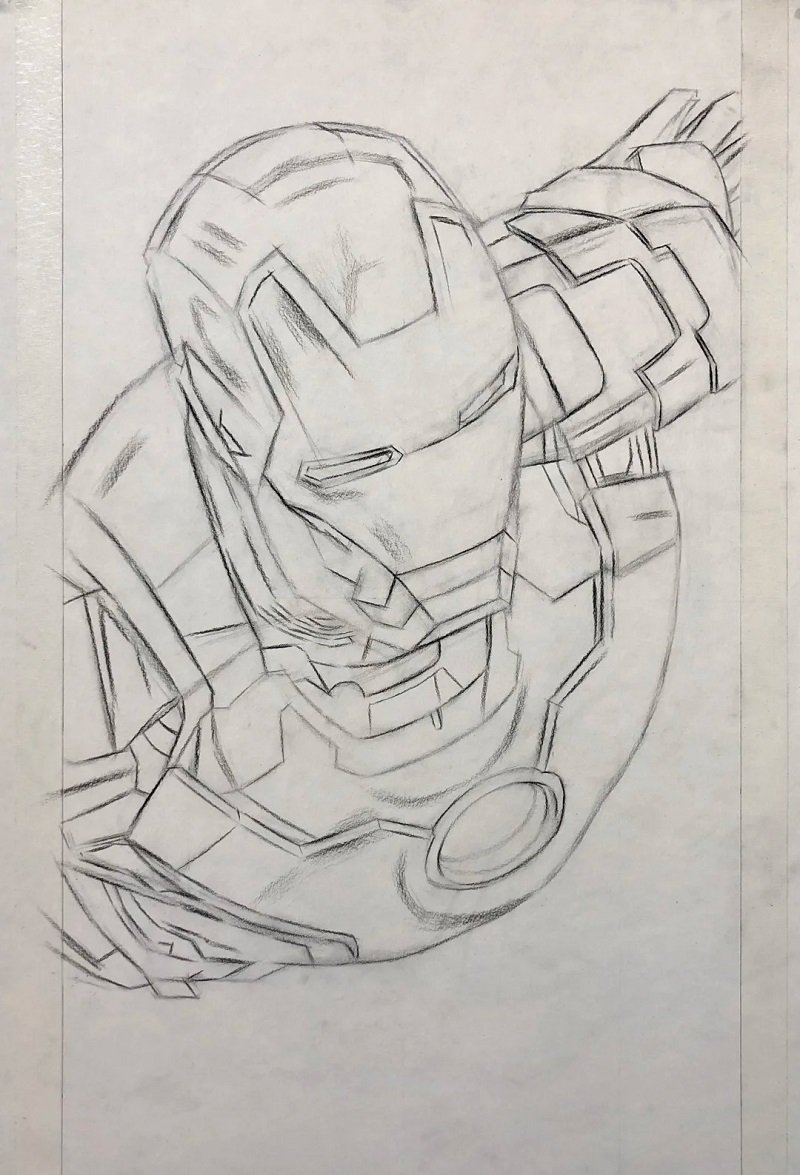 Iron man how to draw 2