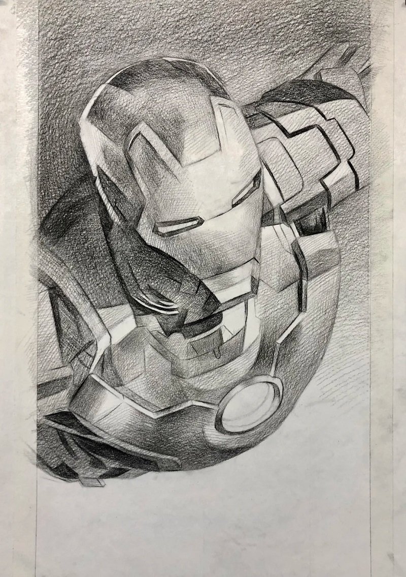Iron man how to draw 3
