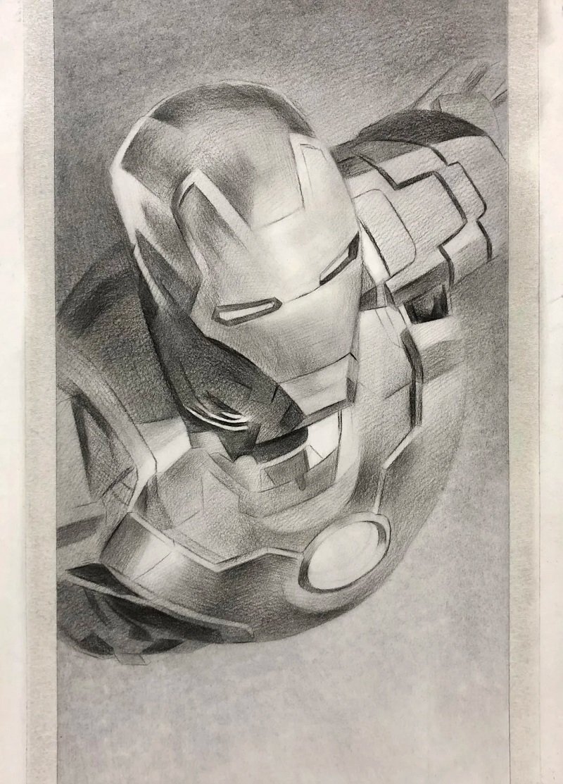 Iron man how to draw 4