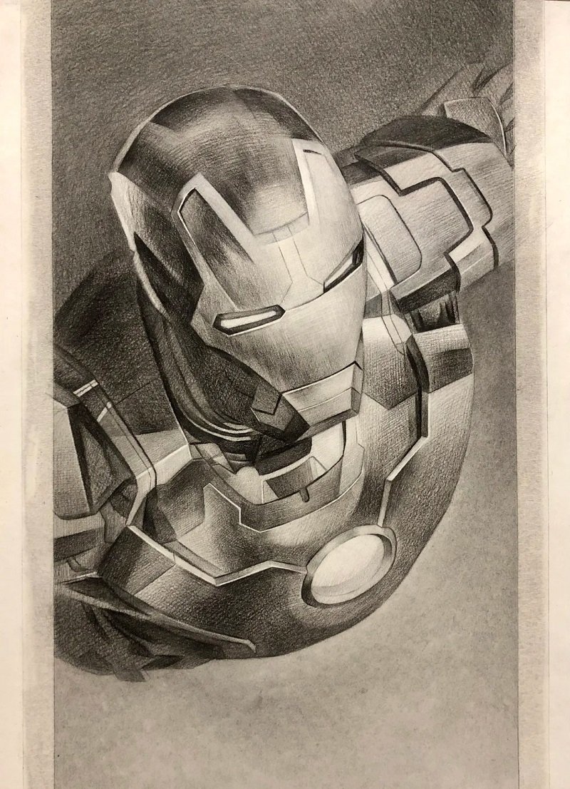 Iron man how to draw