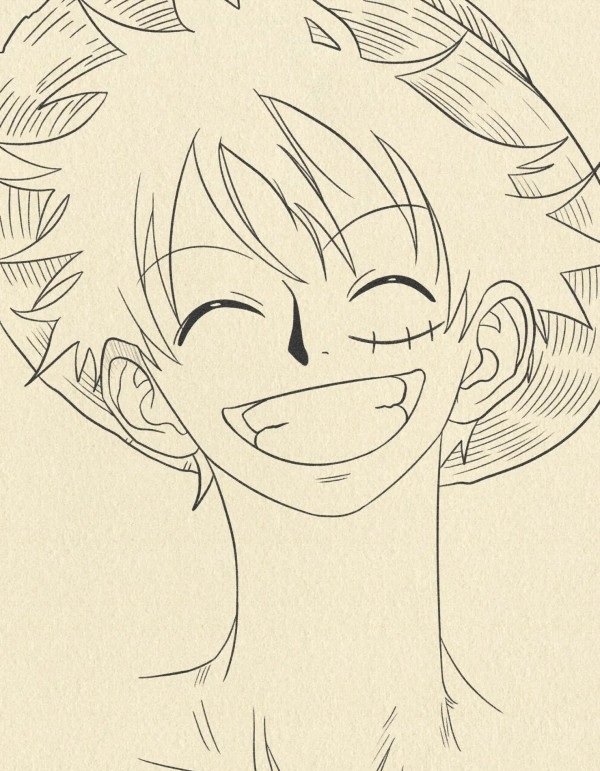 Luffy how to draw​ 5