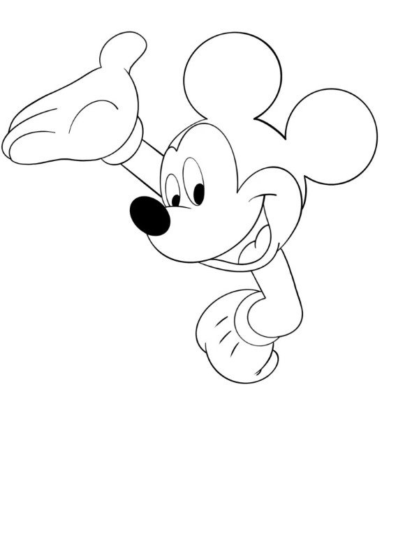 Mickey Mouse how to draw 4