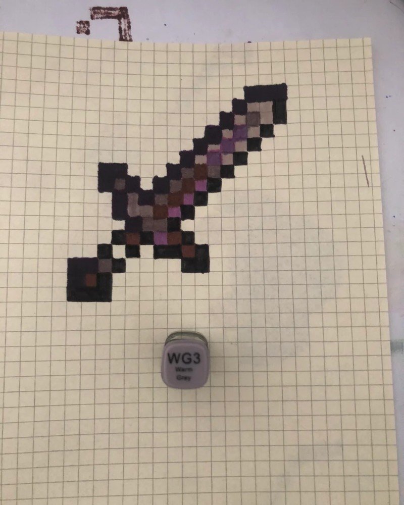 How to draw Minecraft easy 10
