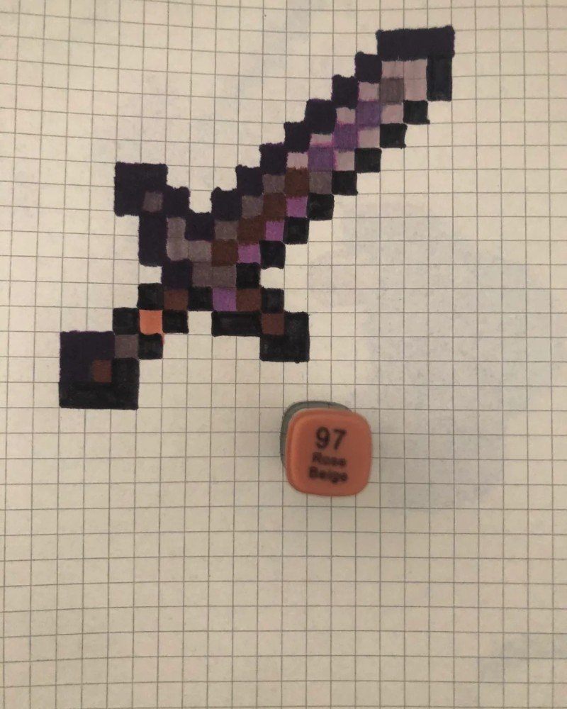 How to draw Minecraft easy 11