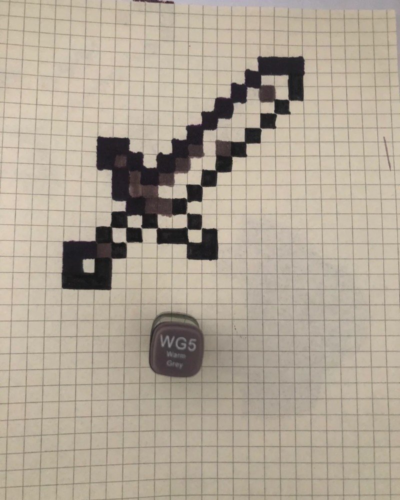 How to draw Minecraft easy 5