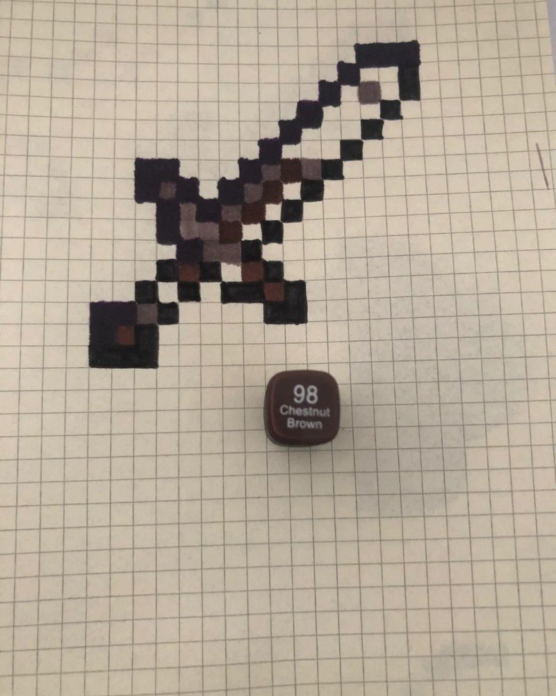 How to draw Minecraft easy 6