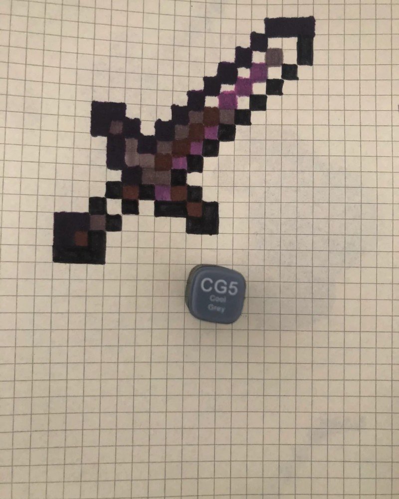 How to draw Minecraft easy 8