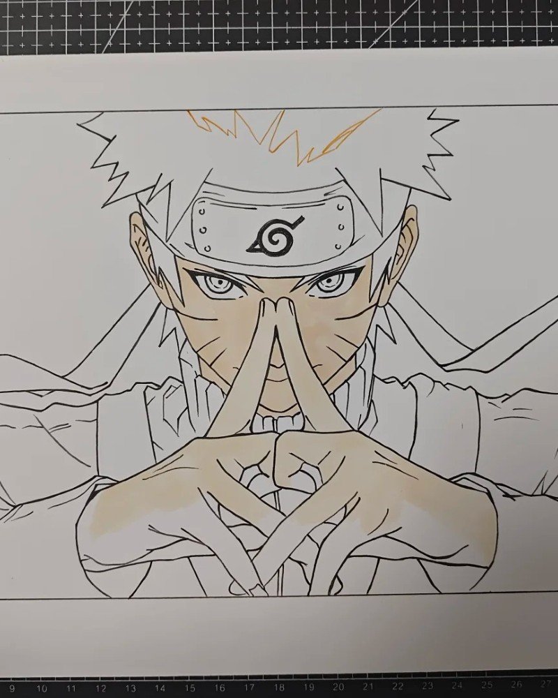 Pencil drawing how to draw funny Naruto 4