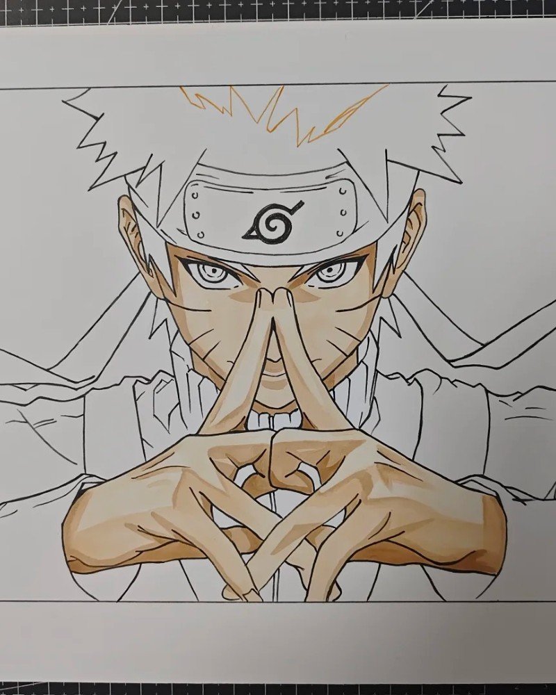 Pencil drawing how to draw funny Naruto 5