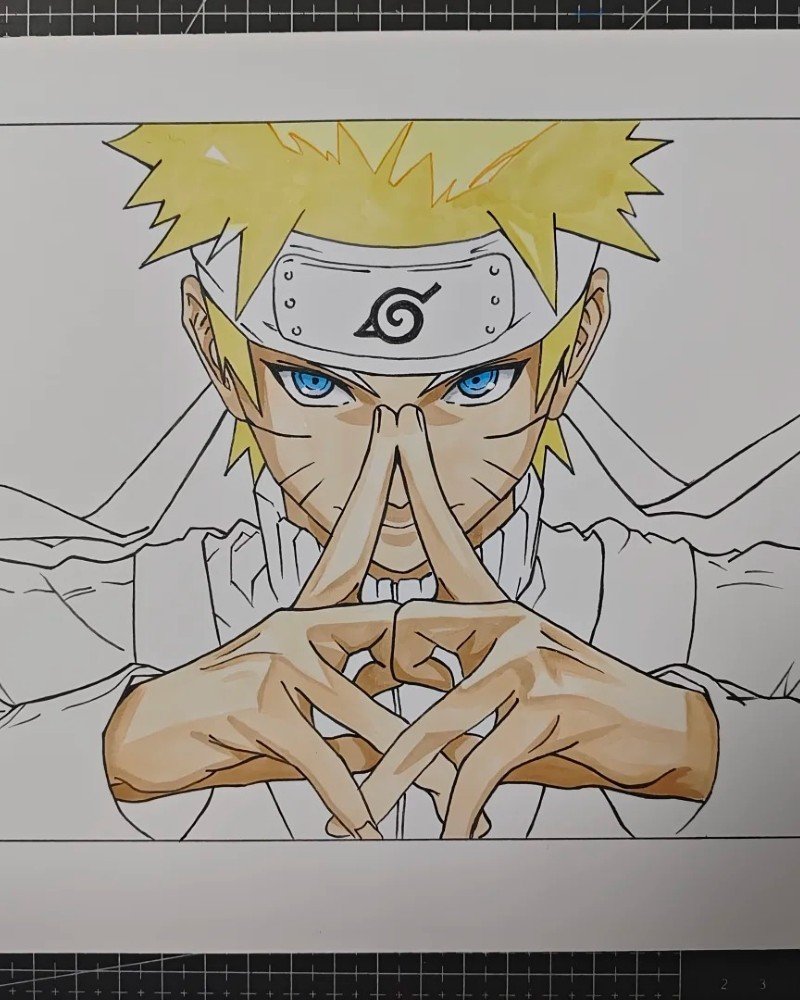 Pencil drawing how to draw funny Naruto 6