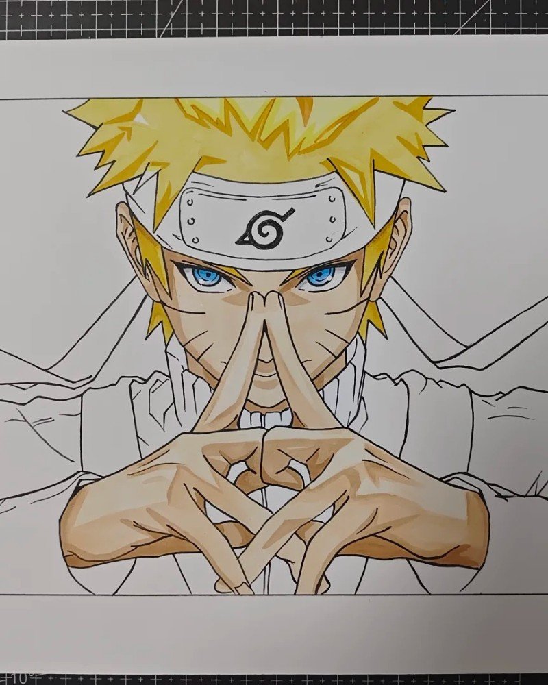 Pencil drawing how to draw funny Naruto 7