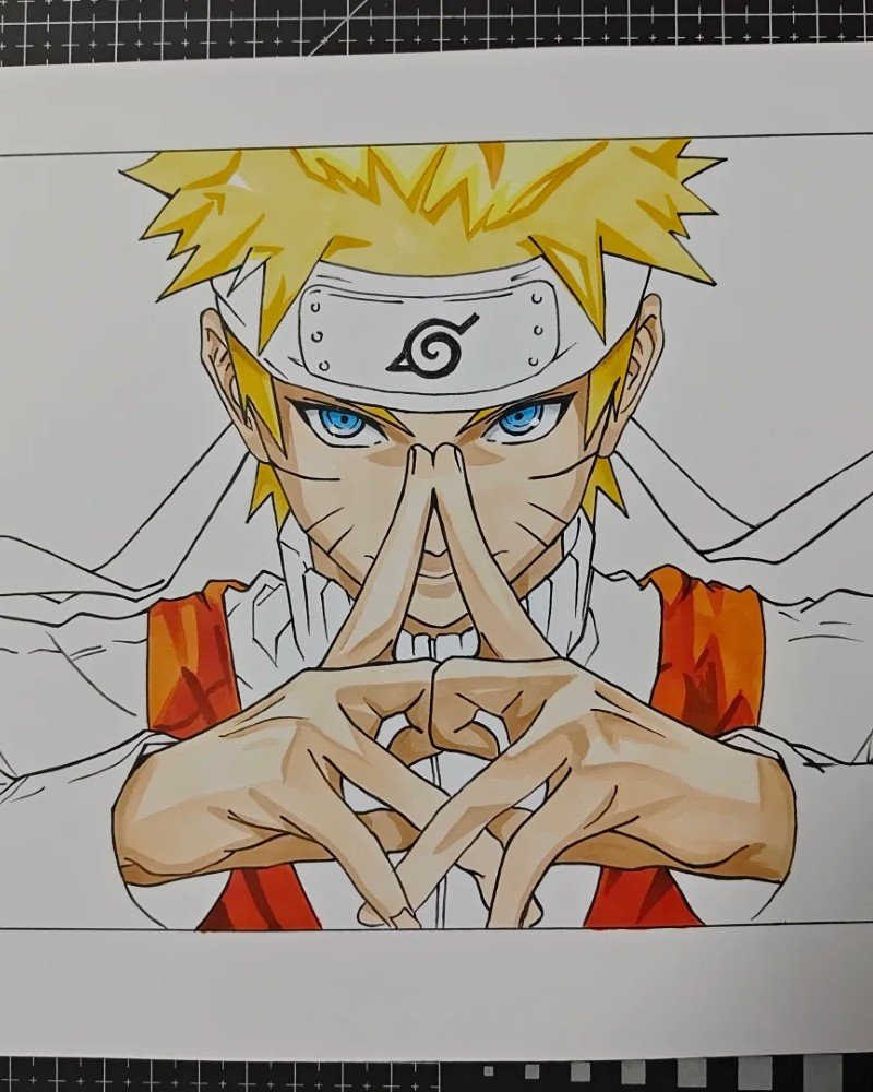 Pencil drawing how to draw funny Naruto 8