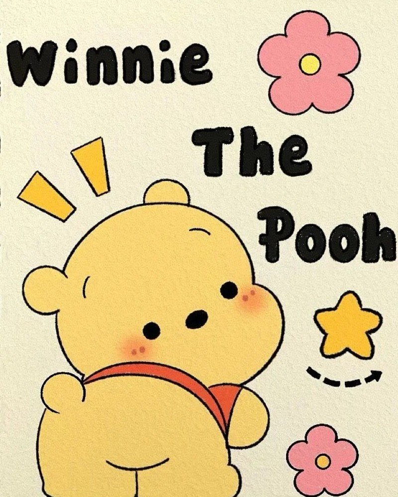 Pooh bear how to draw