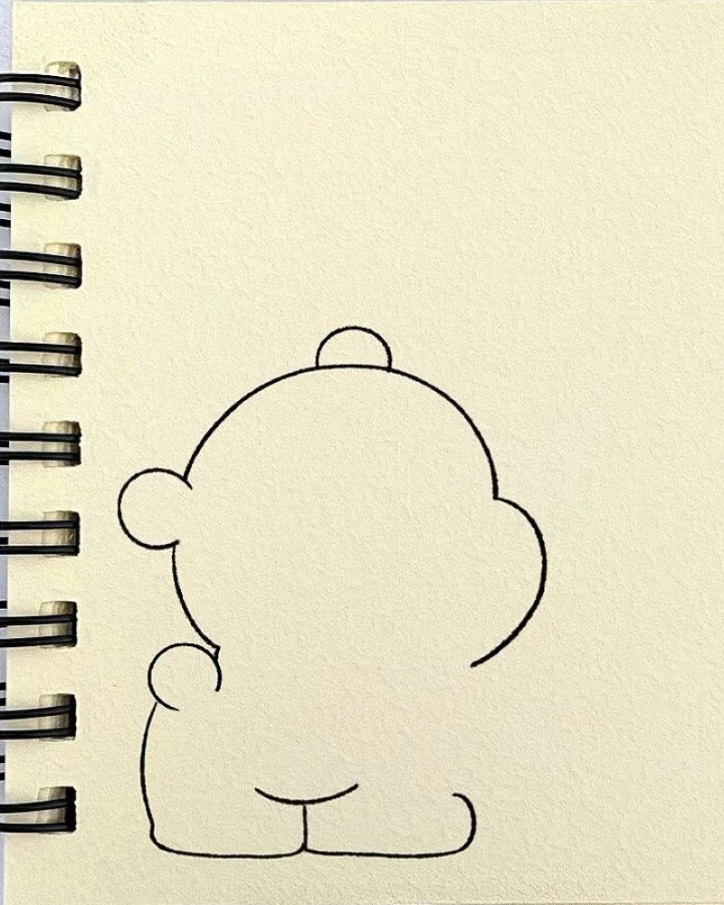 Pooh bear how to draw 3