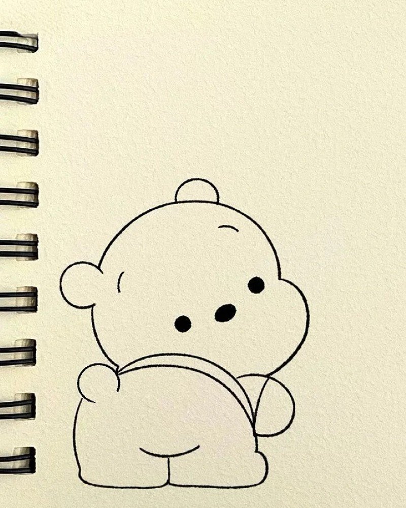 Pooh bear how to draw 4