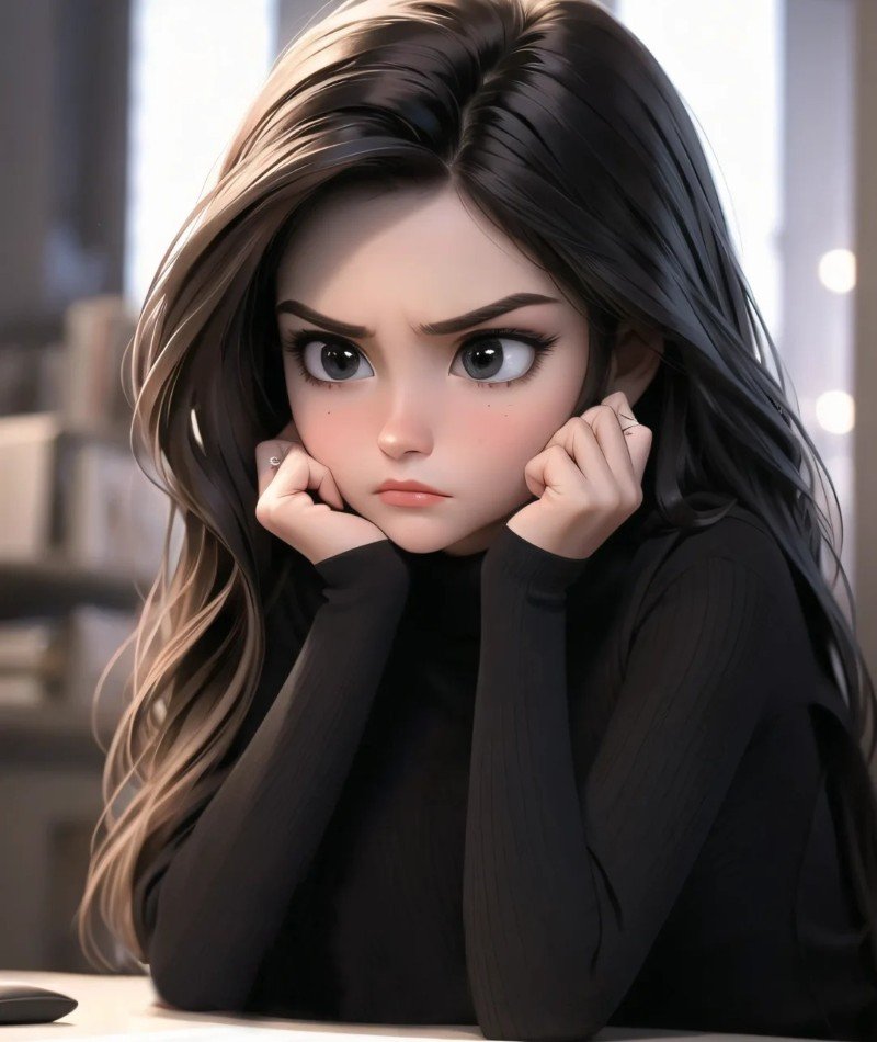 angry girl dp