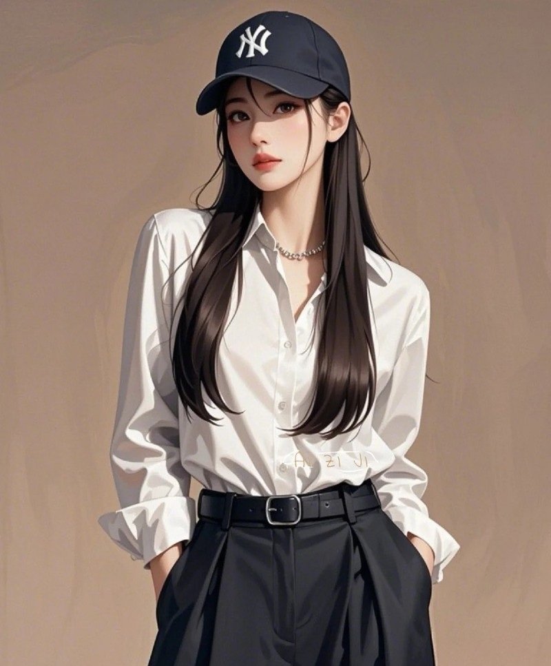attitude cap girl dp 17