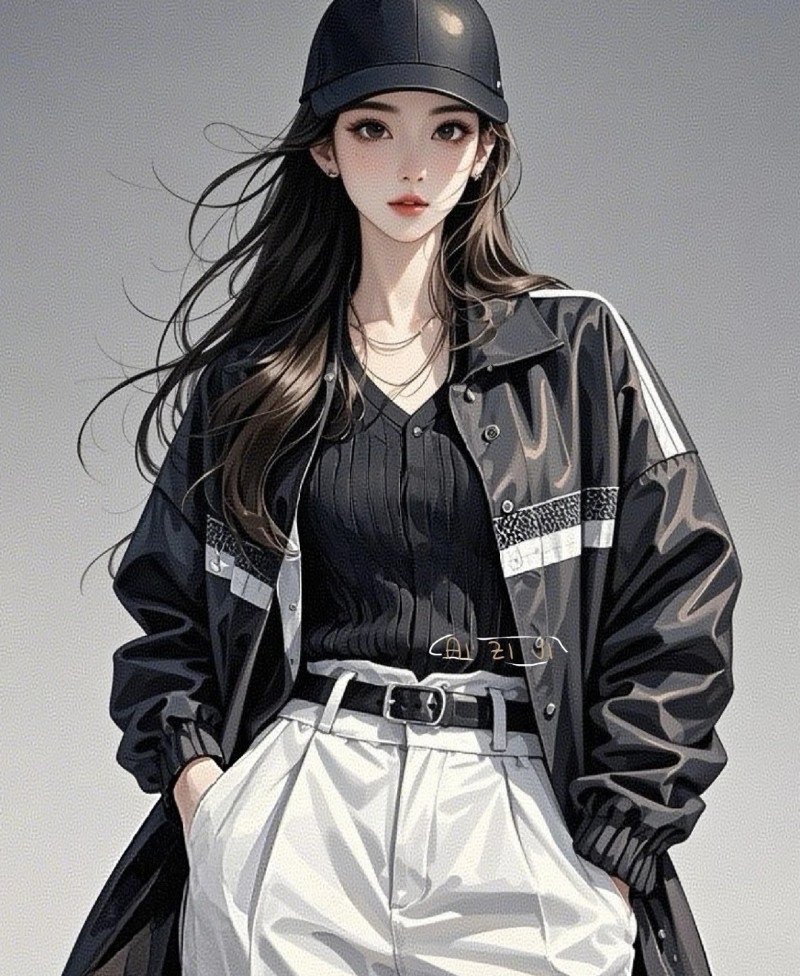 attitude cap girl dp 18
