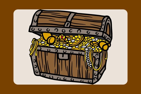 how to draw a treasure chest