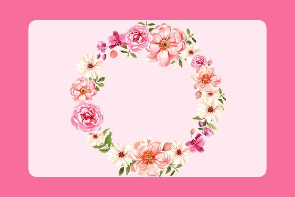how to draw a wreath