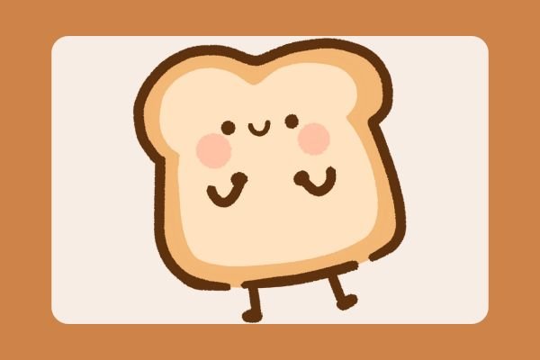 how to draw bread