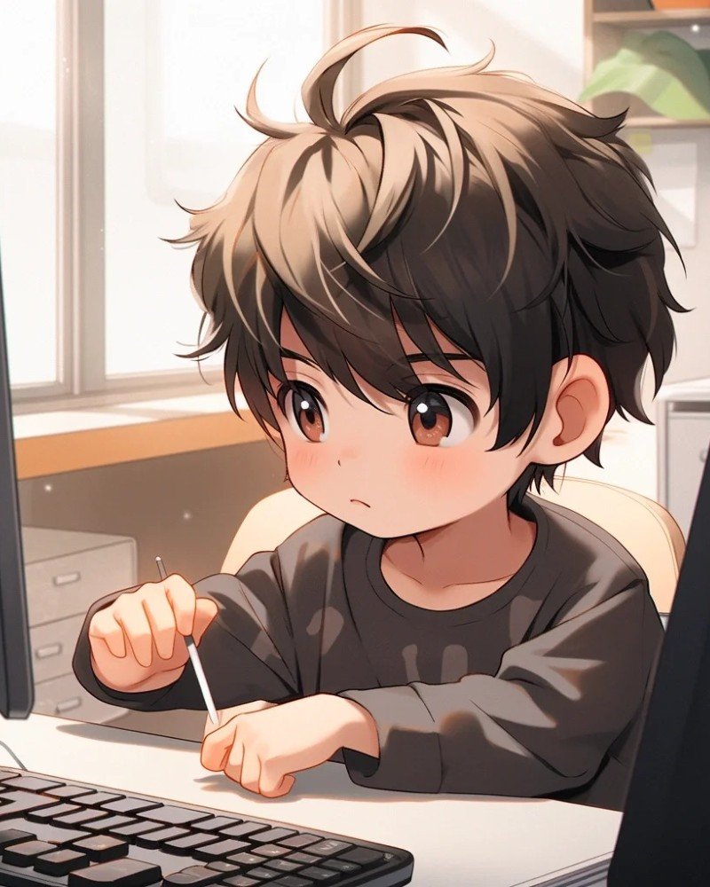 cute cartoon boy dp 36