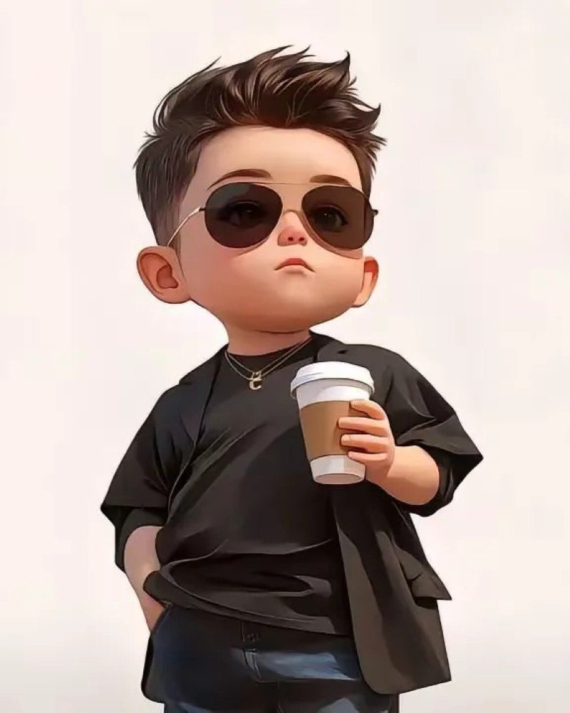 cute cartoon boy dp 44